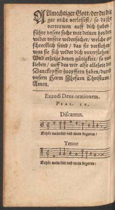 Exaudi Deus orationem. Psal. LV.
