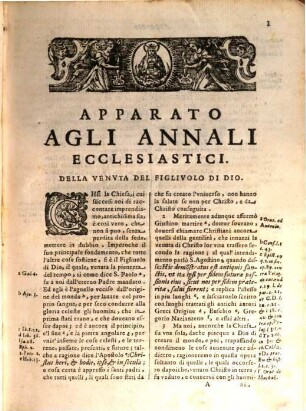 Annali ecclesiastici, 1