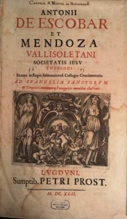 Ad Evangelia Sanctorum temporis commentarii panegyrici moralibus illustrati, 1