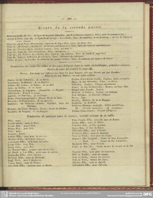 Errata de la seconde partie