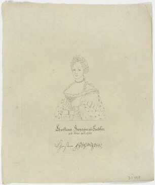 Bildnis der Christina, Herzogin zu Sachsen