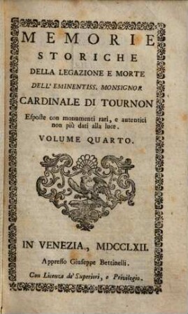 Memorie storiche, 4