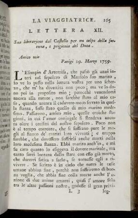 Lettera XII.