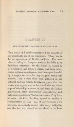 Chapter II. The Burmese provoke a second war