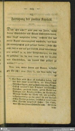 15. Fortsetzung des zweiten Kapitels
