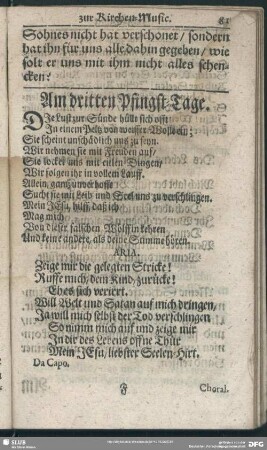 Am dritten Pfingst-Tage