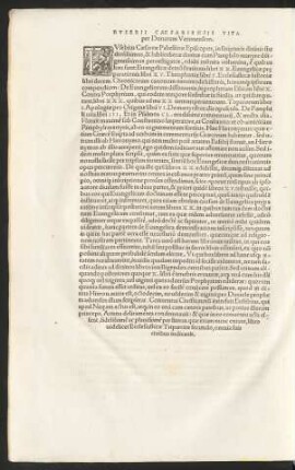 Eusebii Caesariensis Vita per Donatum Veronensem.
