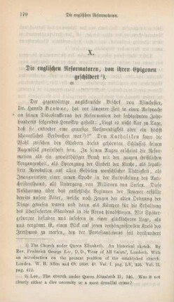 170-182 Die englischen Reformatoren, von ihren Epigonen geschildert