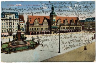 Leipzig. Marktplatz u. Altes Rathaus