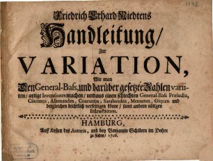 Handleitung zur Variation