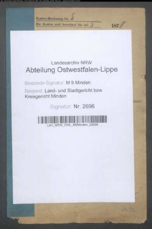 Erblasser: Voigt, Daniel; Konkursverwalter: Voigt, Christine, geb. Meier:
