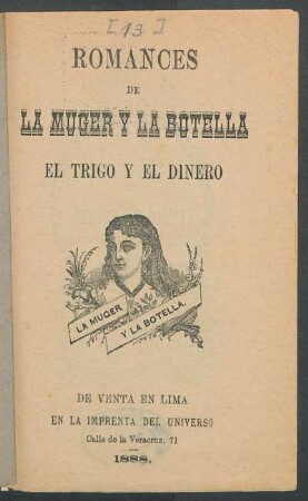 Romances de la muger y la botella
