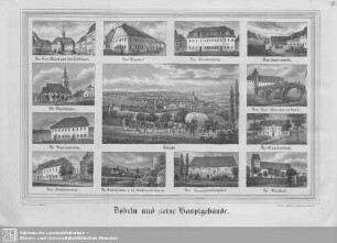 Döbeln und seine Hauptgebäude