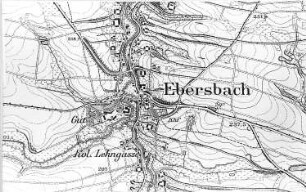 Schöpstal-Ebersbach. Meßtischblatt, Sekt. Görlitz, 1886