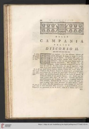 Delle Campania felice - Discorso II