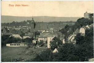 Pirna. Blick auf Pirna