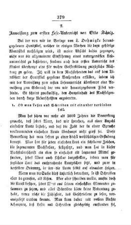 Anweisung zum ersten Lese-Unterricht von Otto Schulz