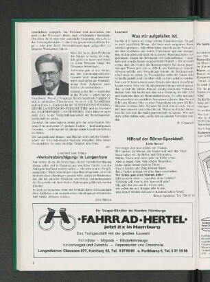 Leserbrief zum Thema "Verkehrsberuhigung" in Langenhorn