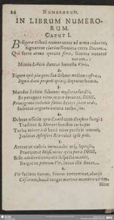 In Librum Numerorum