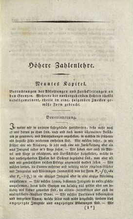 Versuch eines vollkommen consequenten Systems der Mathematik, 5. Lehrbuch der höhern Analysis. Dritter Theil, Fortsetzung der Differenzial- und Integral-Rechnung : mit vielen erläuternden und Übungs-Beispielen