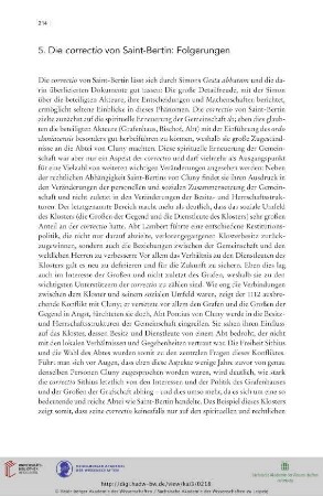 5. Die correctio von Saint-Bertin: Folgerungen