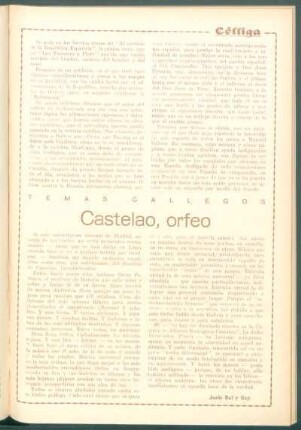 Temas gallegos : Castelao, orfeo