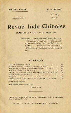 15 Aout 1907. No 63