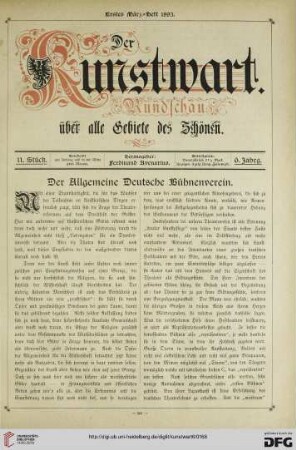 Heft 11 (1. Märzheft 1893)