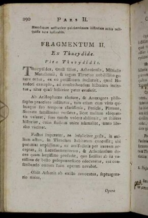 Fragmentum II. Ex Thucydide.