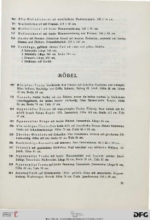 Möbel (Nr. 550-606)