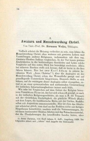 14-31 Awatara und Menschwerdung Christi