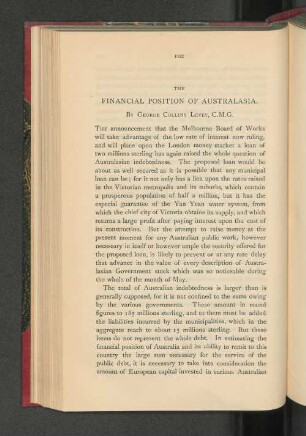 Financial Position of Australia.