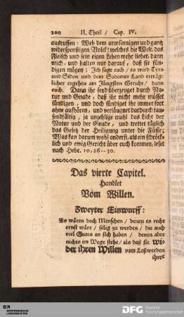Das vierte Capitel. Handlet Vom Willen.
