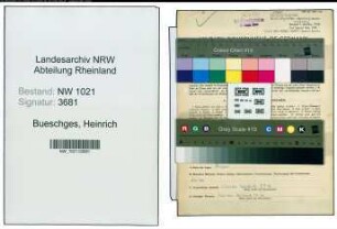 Entnazifizierung Heinrich Bueschges , geb. 29.04.1906 (Bauhilfsarbeiter)
