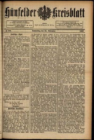 Ausgabe vom Donnerstag, den 25. November 1897.