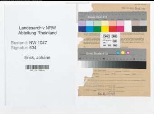 Entnazifizierung Johann Enck , geb. 12.03.1896 (Kaufmann)