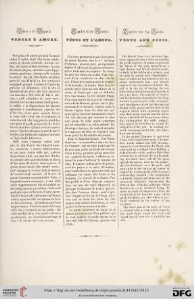 Jupiter et les Gèants. Vénus et l'Amour