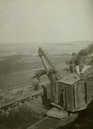 Braunkohle, Tagebau Hirschfelde (Kopalnia Turoszów), Löffelbagger bei der Arbeit
