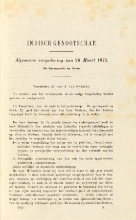 Algemeene vergadering van 26 Maart 1872