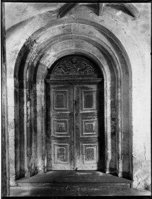 Bronnbach Kloster Klosterkirche (1157-1222) Klausur - Südflügel Portal zum Refektorium