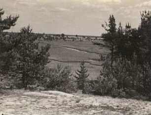Oberlausitzer Heide- und Teichlandschaft. Blick in das Urstromtal von der Groß Särchener Düne