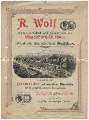 Lokomobilen und Dreschmaschinen