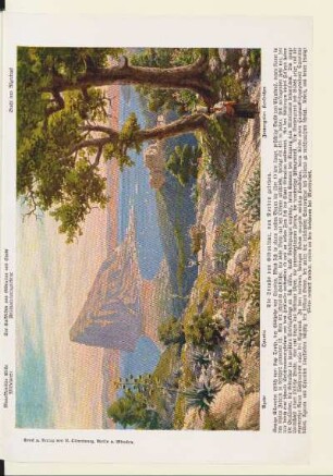 Die Straße von Gibraltar, von Norden gesehen