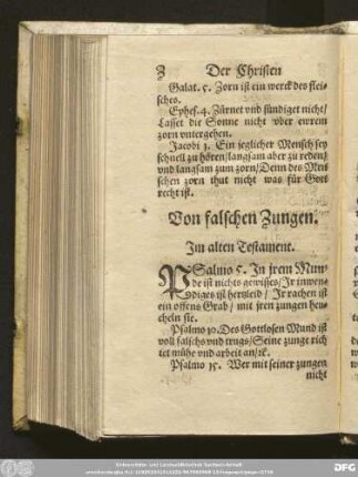 Von falschen Zungen.
