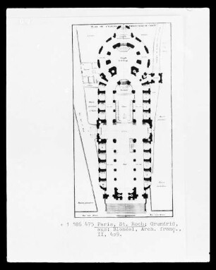 Paris, Saint Roch, Grundriss