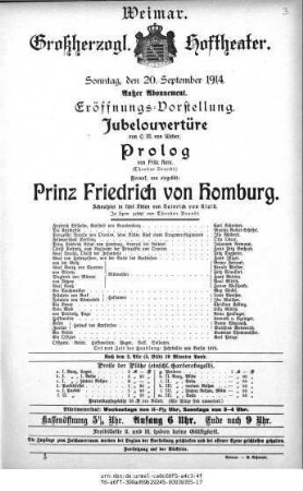 Prinz Friedrich von Homburg