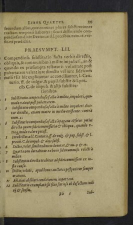 Praesumpt. LII. - LVI.
