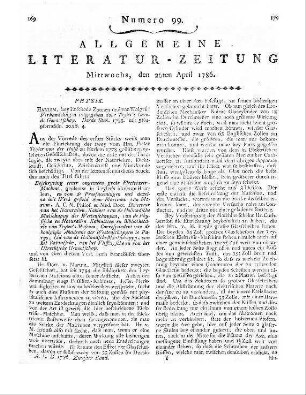 1786: Allgemeine Literatur-Zeitung