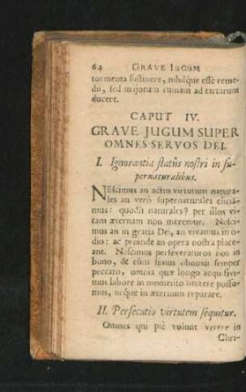 Caput IV. Grave Iugum Super Omnes Servos Dei.