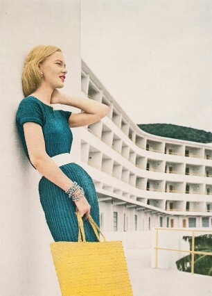 Modeaufnahme, Modell Ann Klem, Tearsheet (Mademoiselle)
